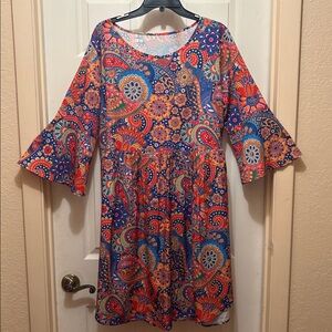 SHEIN Multicolor Paisley Dress